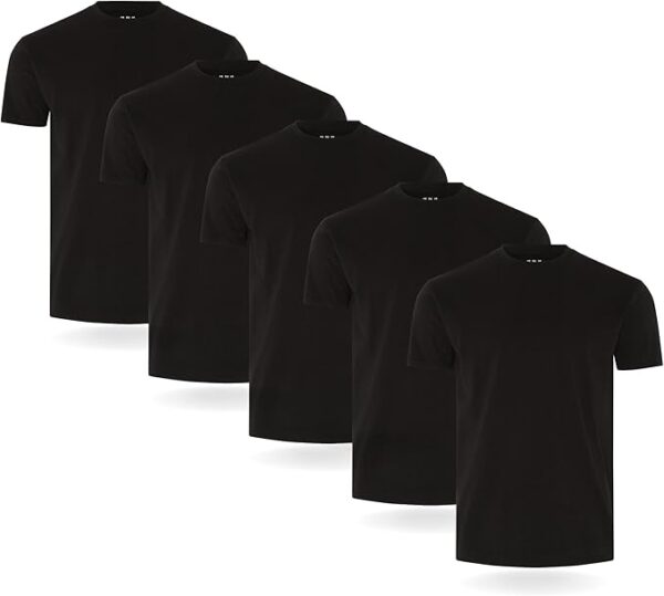 5 pack t-shirt black